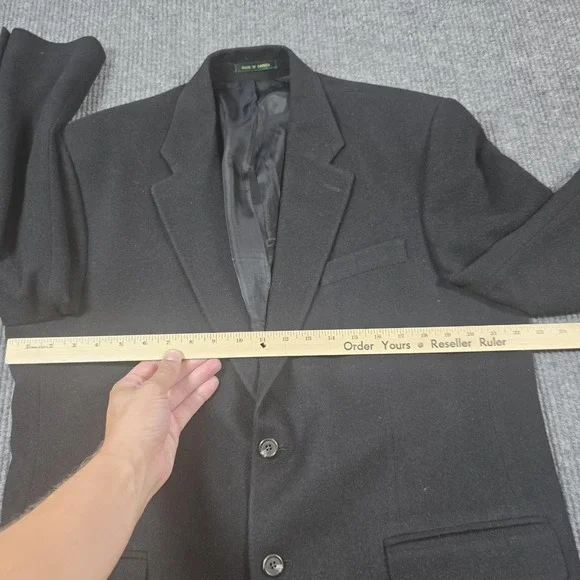 Lauren Ralph Lauren Blazer Mens 43L Camel Hair‎ Wool Sport Coat Jacket Vintage